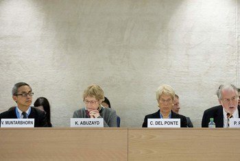 Members of the Independent International Commission of Inquiry on Syria.