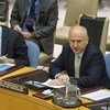 High Representative for Bosnia and Herzegovina, Valentin Inzko (right), briefs the Security Council.