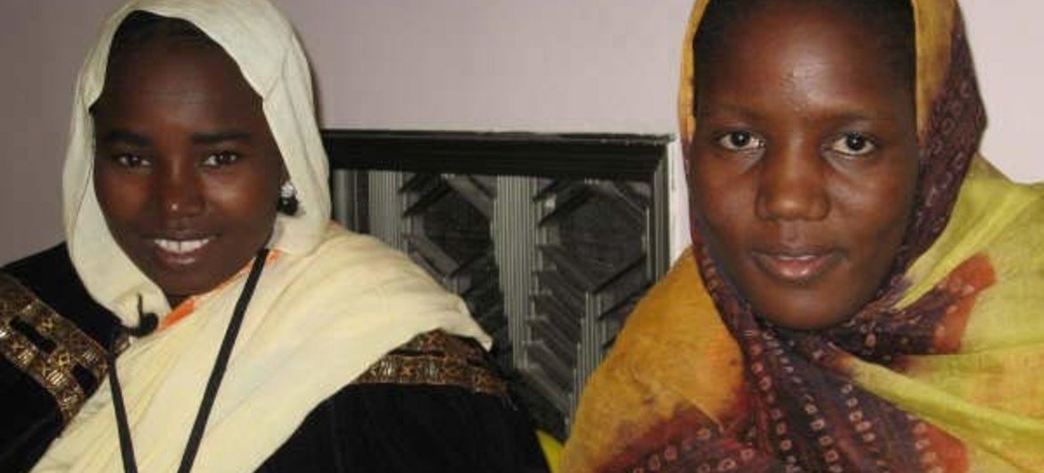 Two women in Mauritania who had operations for obstetric fistula.