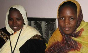 Two women in Mauritania who had operations for obstetric fistula.