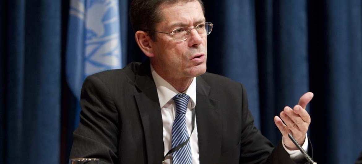 Le Sous-Secrétaire général des Nations Unies aux droits de l'homme, Ivan Simonovic. Photo ONU/Rick Bajornas