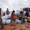 Desplazados sirios