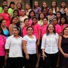 Ceremonia de graduación en 2013  de participantes en el programa Ciudad Mujer , en El Salvador  Foto:  PNUD