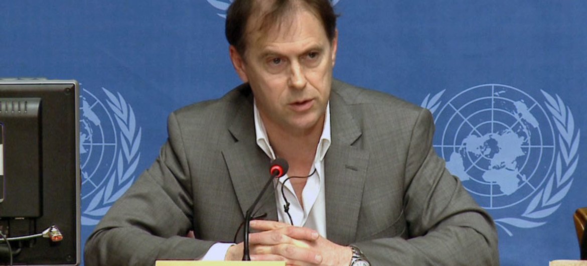 Rupert Colville, portavoz del Alto Comisionado de la ONU para los Derechos Humanos. Foto de archivo: ONU