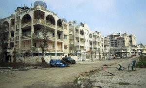 Le quartier Baba Amr à Homs.