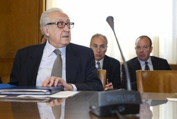 Joint Special Representative for Syria, Lakhdar Brahimi, at meeting in Geneva with senior officials of the United States and Russia.
