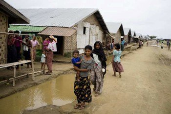 In Sittwe, Myanmar, many displaced people have moved into temporary shelters, but are dependent on aid due to insecurity and restrictions on movement.