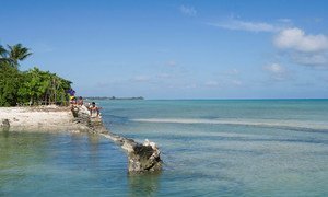 The Pacific Island nation of Kiribati has been affected by climate change.