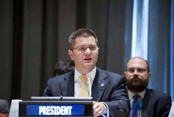 General Assembly President Vuk Jeremic addresses high-level thematic debate on the role and impact of culture on development.