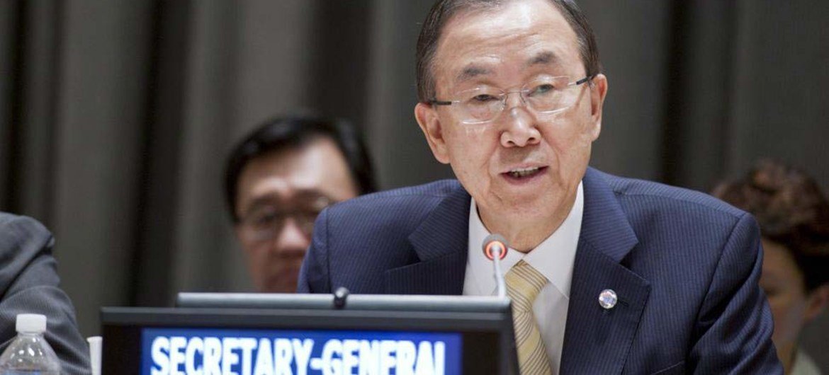 Le Secrétaire général Ban Ki-moon.