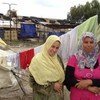 UNHCR has been delivering aid to the needy inside Syria and in Lebanon, where these two Syrian ladies were photographed in the town of Tartus.