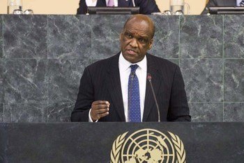Le nouveau Président de l'Assemblée générale, John Ashe, d’Antigua-et-Barbuda. Photo ONU/Evan Schneider
