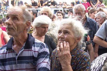Десятки тысяч людей  бежали из Южной Осетии  в результате конфликта  в 2008  году.  Фото  2013 года УВКБ