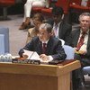 L'Envoyé spécial pour le Sahel, Romano Prodi, devant le Conseil de sécurité. PhotoONU/Devra Berkowitz