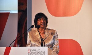 Navi Pillay, UN High Commissioner for Human Rights, addressed opening the Vienna+20 Conference.
