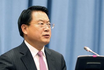 UNIDO Director General Li Yong at the Organization’s General Conference in Vienna. Photo by Leah Avinante/UNIDO