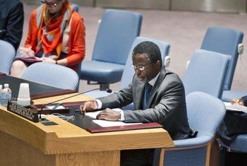 Special Representative for Burundi Parfait Onanga-Anyanga briefs the Security Council.