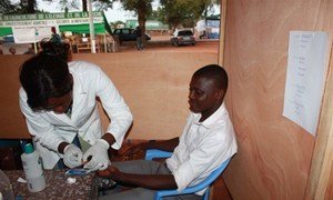 Testing for hepatitis in Togo.