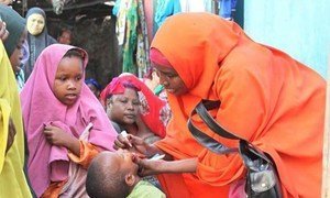 Campagne de vaccination contre la polio en Somalie.