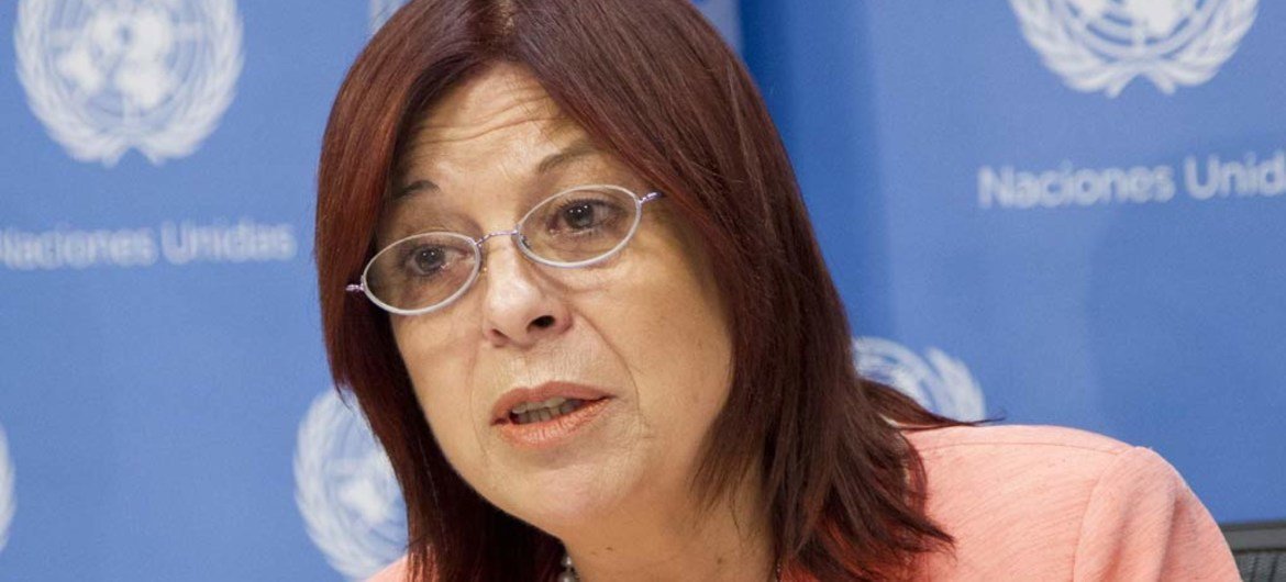 La embajadora de Argentina ante la ONU, Maria Cristina Perceval  Foto: ONU/Rick Bajornas