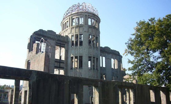  Memorial da Paz de Hiroshima, no Japão, onde decorreu a cerimônia