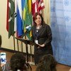 La embajadora argentina ante Naciones Unidas, Cristina Perceval (Foto de archivo: Evan Scheider)