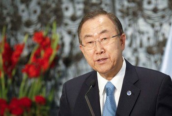 Le Secrétaire général de l'ONU, Ban Ki-moon.