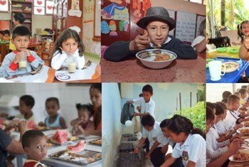 FAO study profiles benefits of school feeding programmes linked to family farms.