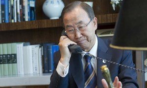 Secretary-General continues to consult world leaders on Syria.