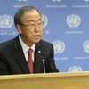 Secretary-General Ban Ki-moon briefs the press on Syria.