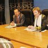 Special Envoy Mary Robinson (right) and head of MONUSCO Martin Kobler at a news conference in Goma, Democratic Republic of the Congo (DRC).
