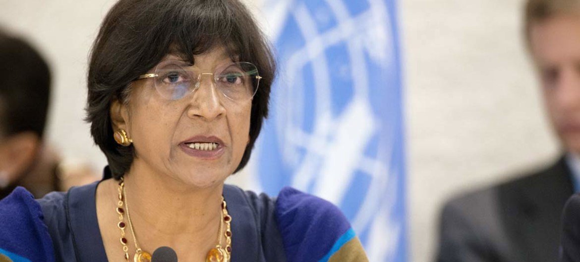 La Haut-Commissaire des Nations Unies aux droits de l'homme, Navi Pillay.