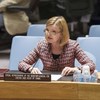 Special Representative of the Secretary-General and Head of the UN Mission in Liberia (UNMIL), Karin Landgren, briefs the Security Council.