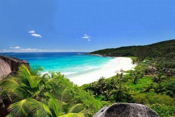 La isla de Digue en las Seychelles.