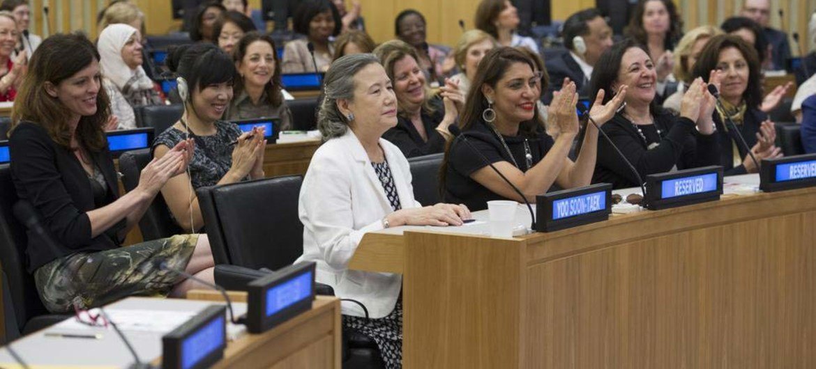 Participants at the Women’s International Forum in New York.