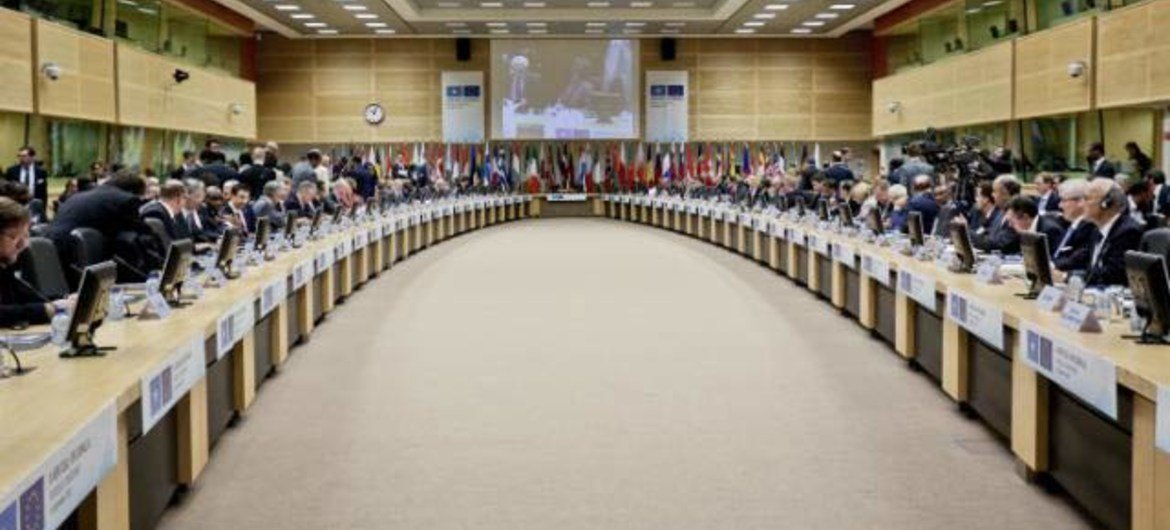 General view of the High-Level Conference on a New Deal for Somalia in Brussels, Belgium.