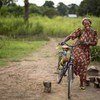 Sister Angélique Namaika is a familiar sight on her bicycle, which she uses to visit the girls she helps in Dungu and nearby villages in the Democratic Republic of the Congo (DRC).