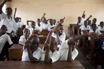 Des étudisants d'une école primaire de République démocratique du Congo (RDC).