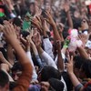 Afghans celebrate their country's victory over India in the South Asian Football Federation Championship.
