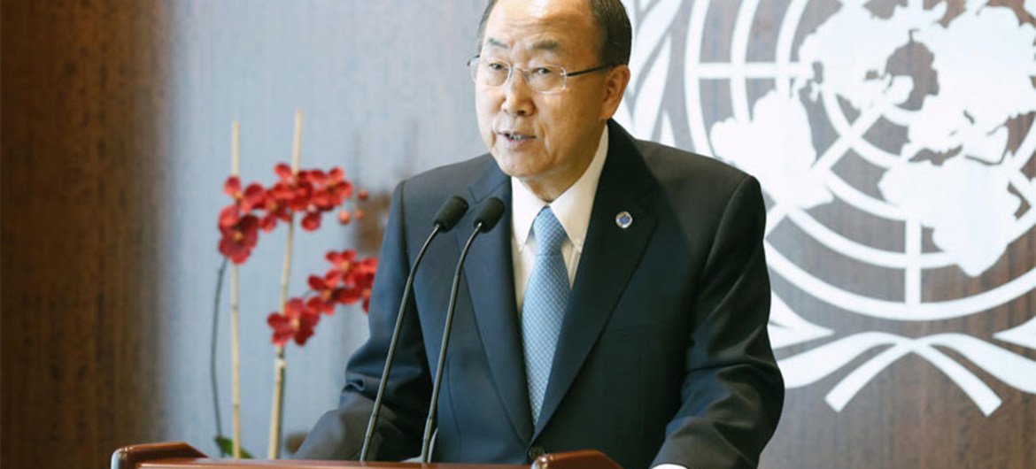Secretary-General Ban Ki-moon issues statement on the terrorist attack at the Westgate Mall in Nairobi, Kenya.