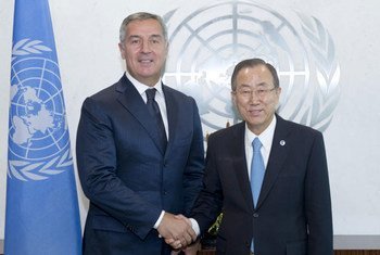 Secretary-General Ban Ki-moon meets with Prime Minister  Milo Dukanoviƒá of Montenegro.