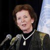 Mary Robinson, actual enviada especial del Secretario General de la ONU para los Grandes Lagos, en África,  Foto:ONU/JC McIlwaine