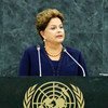President Dilma Rousseff of Brazil  addresses the General Assembly.