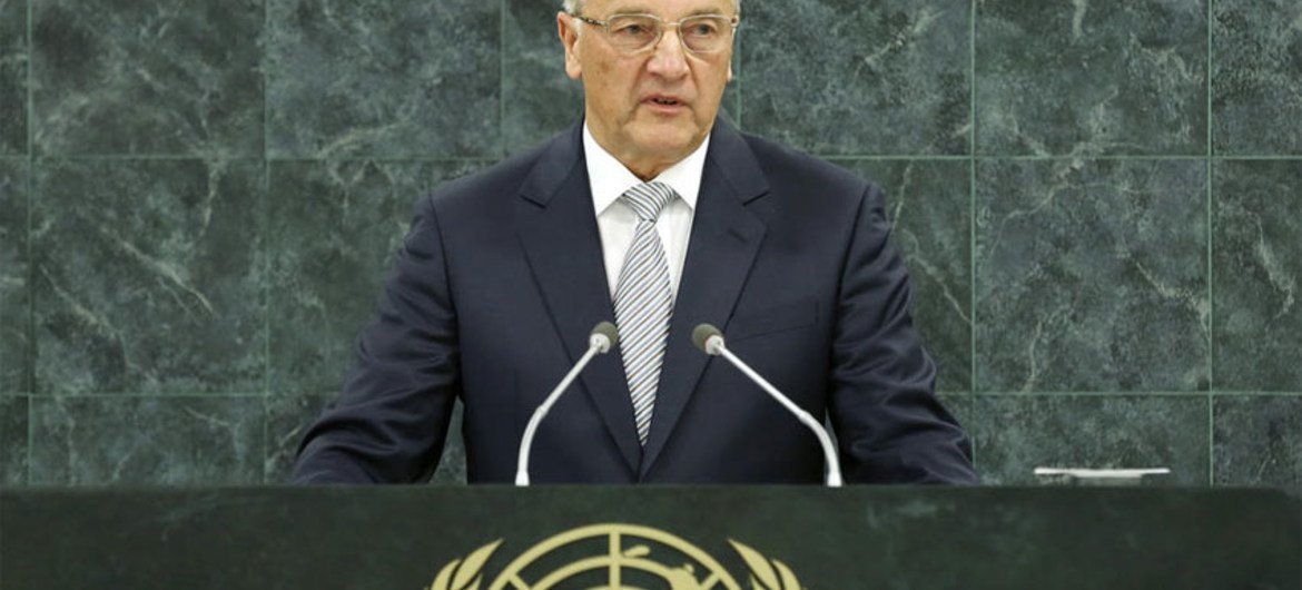 President Andris Bērziņš of the Republic of Latvia.