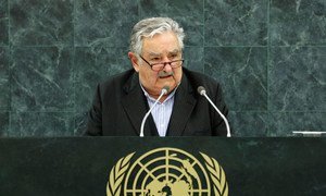 El expresidente de Uruguay, José Mujica, durante el Debate general de la Asamblea General en septiembre de 2013.