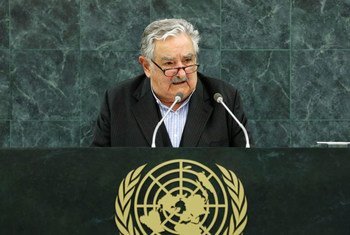 El expresidente de Uruguay, José Mujica, durante el Debate general de la Asamblea General en septiembre de 2013.