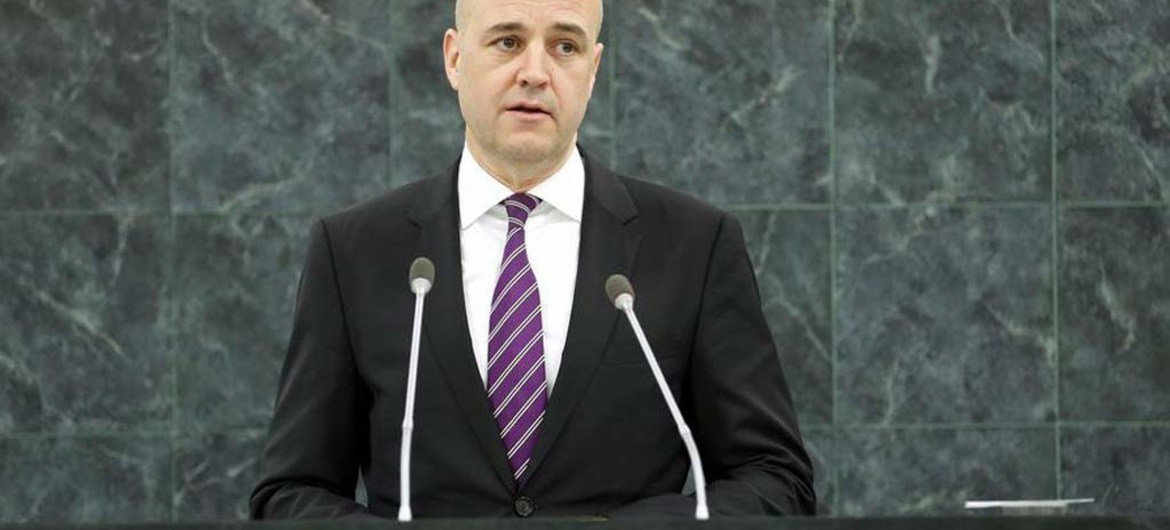 Prime Minister Fredrik Reinfeldt of Sweden.
