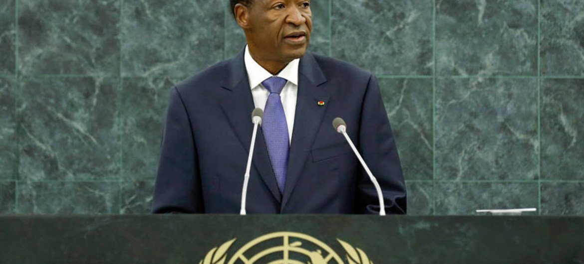 Blaise Compaoré, Président du Burkina Faso.