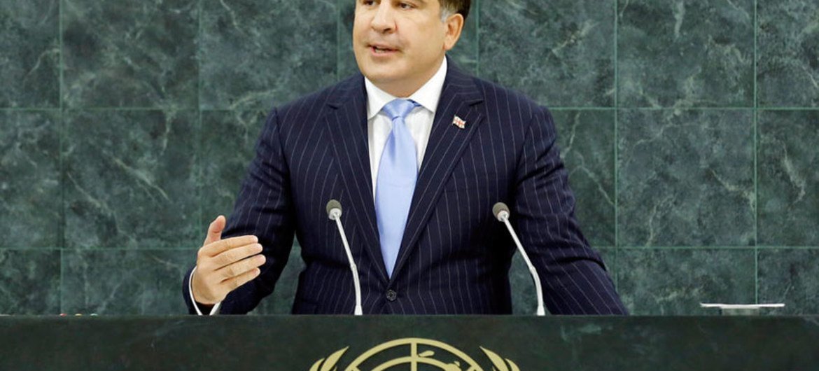 Mikheil Saakashvili, President of Georgia.
