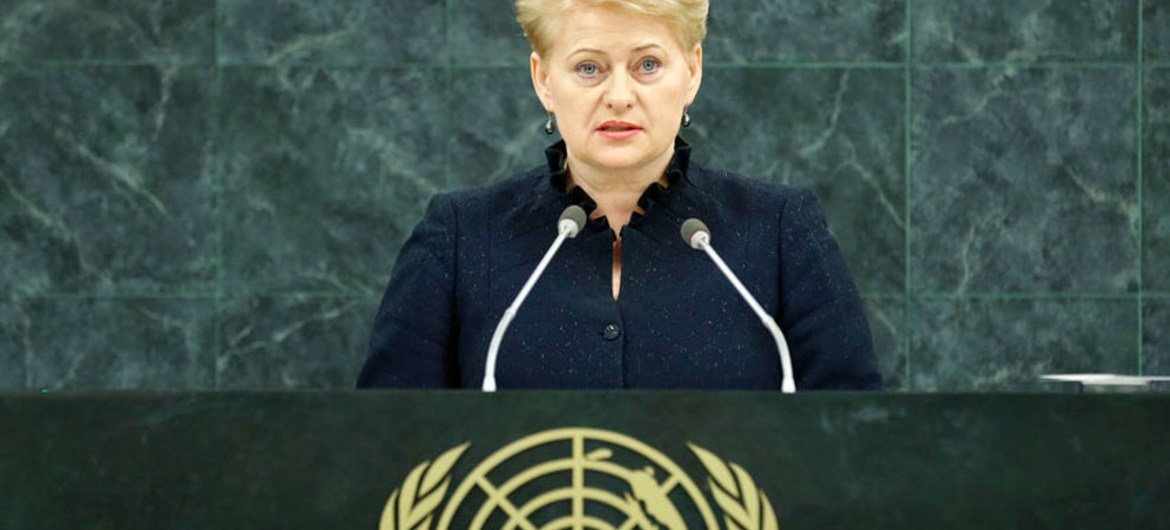 Dalia Grybauskait&euml;, President of Lithuania.